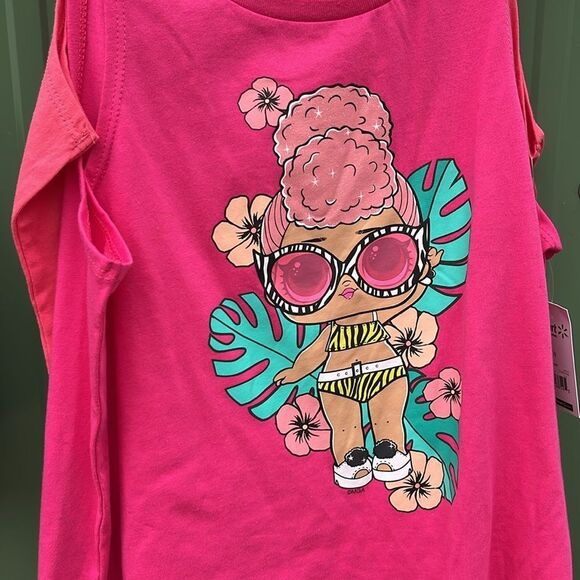 Girls Tank Tops Shorts Sports Bra & Sweatshirt 10-Piece Set Size L - Picture 8 of 13